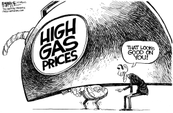 OBAMA AND GAS PRICES by Rick McKee