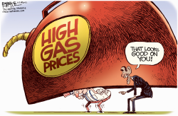 OBAMA AND GAS PRICES  by Rick McKee