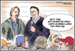 MITT AND JEFF ROMNEY AND FOXWORTHY by J.D. Crowe