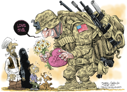 AFGHANISTAN SHOULD LOVE US  by Daryl Cagle