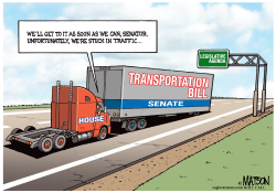 HOUSE IS IN NO HURRY TO PASS SENATE HIGHWAY BILL by R.J. Matson