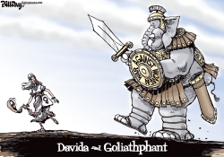 DAVIDA AND GOLIATHPHANT  by Bill Day