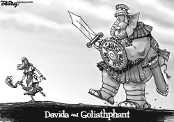 DAVIDA AND GOLIATHPHANT by Bill Day