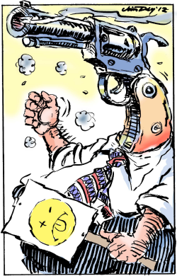 GUN NUTS, BIG BORES - COLOR by Jim Day