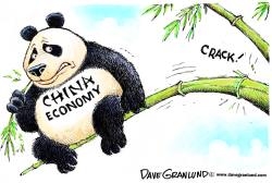 China economic worry by Dave Granlund