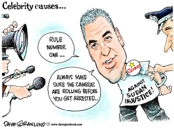 GEORGE CLOONEY ARRESTED by Dave Granlund
