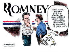 ROMNEY ETCH A SKETCH  by Jimmy Margulies