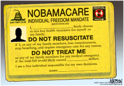 INDIVIDUAL FREEDOM MANDATE TO NOT BUY HEALTH INSURANCE- by R.J. Matson