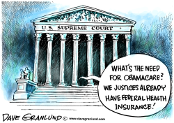 SUPREME COURT AND OBAMACARE by Dave Granlund