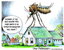 MILD WEATHER AND BUGS by Dave Granlund