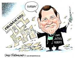 OBAMACARE AND CHIEF JUSTICE ROBERTS by Dave Granlund