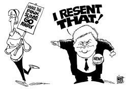 GO HOME, NEWT, B/W by Randy Bish