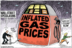 WALL ST SPECULATION AND GAS PRICES  by Monte Wolverton