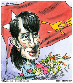 AUNG SAN SUU KYI WINS ELECTION -  by Taylor Jones