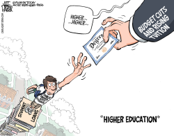HIGHER EDUCATION HIGHER TUITION  by Jeff Parker