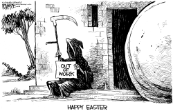 EASTER DEATH OUT OF WORK by Rick McKee