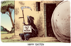 EASTER DEATH OUT OF WORK  by Rick McKee