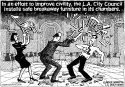 LOCAL-CA LA CITY COUNCIL MEETING INCIVILITY by Monte Wolverton
