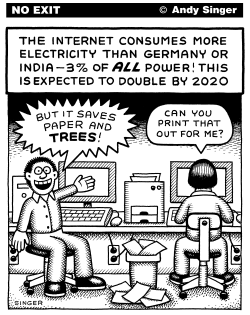 INTERNET ENERGY USE by Andy Singer