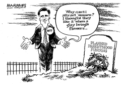 MITT ROMNEY AND WOMEN VOTERS by Jimmy Margulies