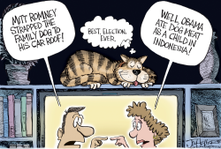 DOGGING THE ELECTION by Joe Heller