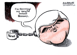 NEWT SUPPORTS ROMNEY  by Jimmy Margulies