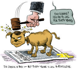JOHN EDWARDS DOGGIE RIDICULOUS  by Daryl Cagle