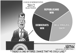 BOEHNER WARNS REPUBLICANS MAY LOSE HOUSE IN 2012 by R.J. Matson