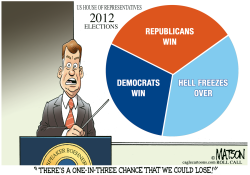BOEHNER WARNS REPUBLICANS MAY LOSE HOUSE IN 2012- by R.J. Matson