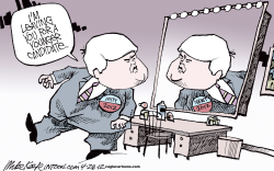 NEWT WITHDRAWS  by Mike Keefe