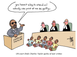 CHARLES TAYLOR FOUND GUILTY by Arend Van Dam