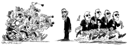 OBAMA MEDIA AND SECRET SERVICE by Daryl Cagle