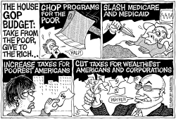 GOP BUDGET FROM POOR TO RICH by Monte Wolverton