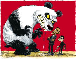 CHINA OBAMA AND CHEN GUANGCHEN  by Daryl Cagle