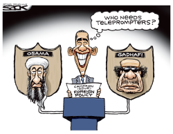 OBAMA FOREIGN POLICY by Steve Sack