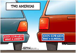 JOHN EDWARDS AND THE TWO AMERICAS- by R.J. Matson