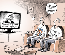 OBAMA AND SAME-SEX MARRIAGE by Patrick Chappatte