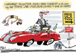 BANKING WHILE INTOXICATED by Pat Bagley