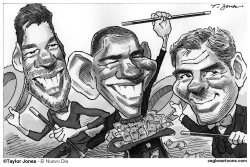 OBAMA AND FUNDRAISING PALS by Taylor Jones