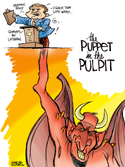 THE PUPPET IN THE PULPIT   by John Cole