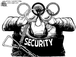 OLYMPICS SECURITY 020208 by Jeff Parker