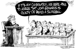 JOHN EDWARDS VERDICT by Daryl Cagle