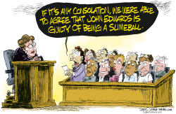 JOHN EDWARDS VERDICT  by Daryl Cagle