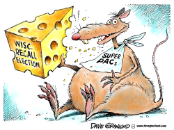 WISCONSIN RECALL AND PACS by Dave Granlund
