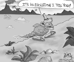 OBAMA'S FLIPPIN' EVOLUTION by Gary McCoy