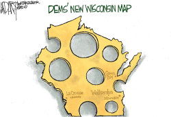 WISCONSIN MAP by Jeff Darcy
