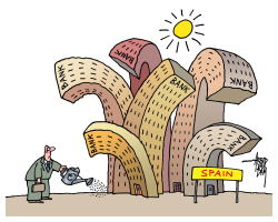 SPAIN - BLASTED BANKS by Arend Van Dam