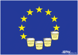 EURO BAILOUTS FLAG- by R.J. Matson