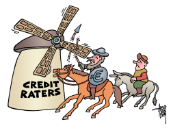 DON QUICHOTTE - CREDIT RATERS by Arend Van Dam