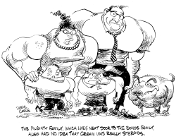 STEROID FAMILY by Daryl Cagle